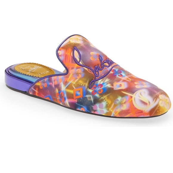 ⭐️⭐️⭐️SOLD ⭐️⭐️⭐️Christian Louboutin Navy Coolito Disco Mule Slippers - Picture 4 of 17